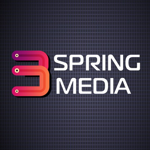 Three Spring Media logo rebrand Design by TheElevens 11.11