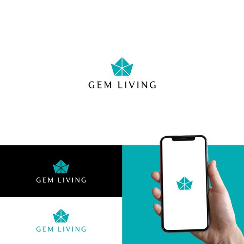 Geometrical, minimalist, modern brand design for Gem Living Design by rayhanabir ™