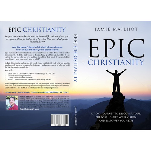 Epic Christianity Book Cover Design – Self Help and Life Motivation Christian Book – 6x9 Front and Back Design by Dreamz 14