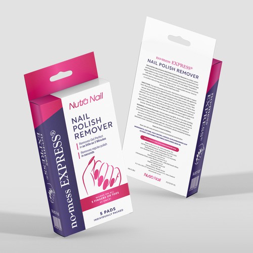 Nutra Nail Gel Remover Design by SRGrafica