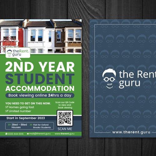 A5 Student Accommodation Flyer Design by PAPRI802030