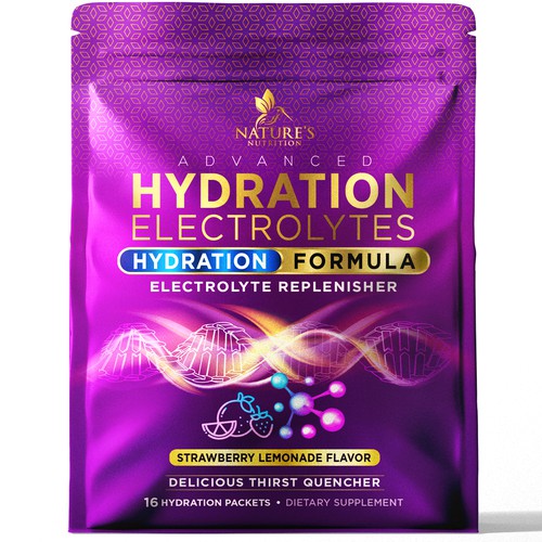 Refreshing Hydration Electrolytes Design Needed for Nature's Nutrition Design by agooshe