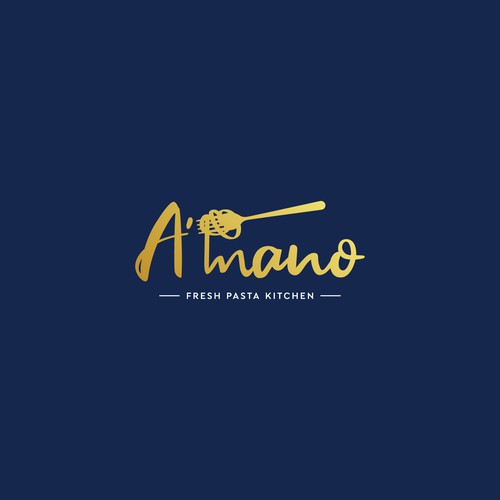 A'mano- restaurant logo design Diseño de Anut Bigger