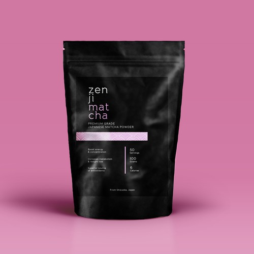 Japanese Matcha Product Needs Label - *GUARANTEED & BLIND* Design by GREYYCLOUD