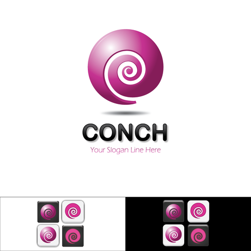 logo for Conch Design by Tottle