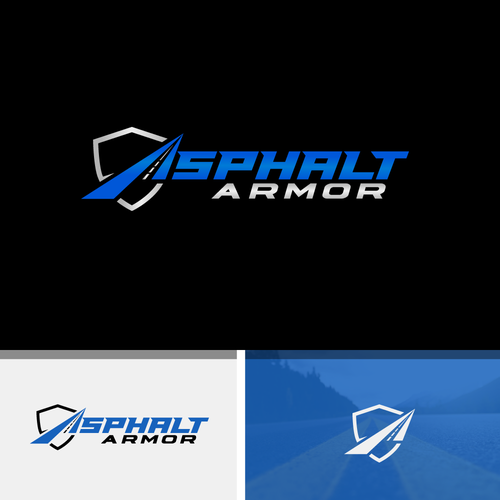 Powerful logo design for the most durable asphalt coating available Design by shadow`art
