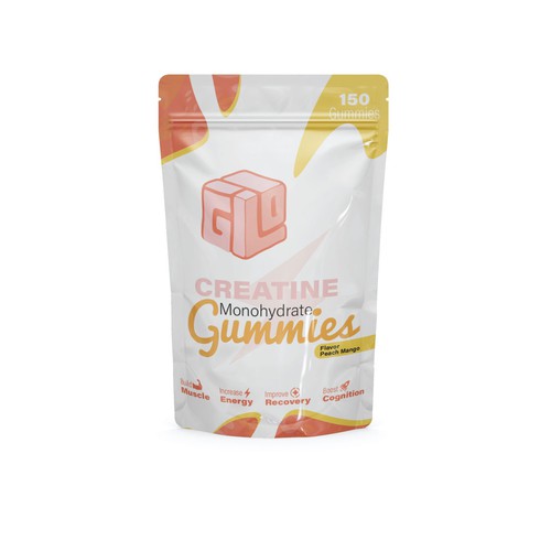 Bag Design for Creatine Monohydrate Gummy brand Design by Saddam Hosen