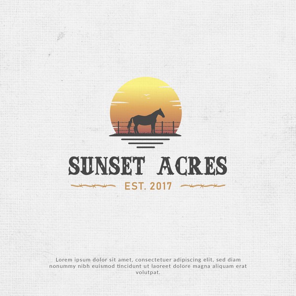 Design by pecelgraphics titled "Sunset Acres"