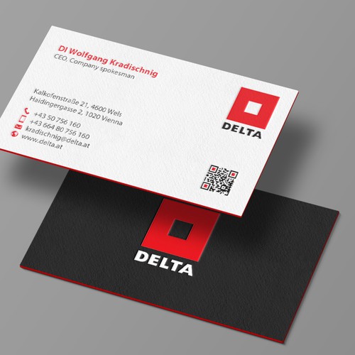 DELTA Business Card Relaunch Design réalisé par chandrayaan.creative