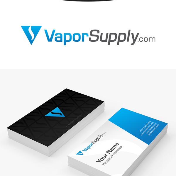 Clean and professional logo for VaporSuppy.com