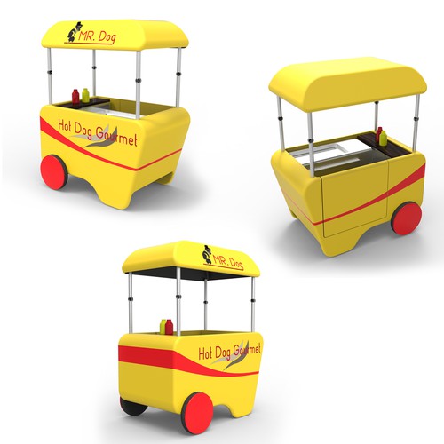 Food Cart To Sell Gourmet Hot Dog Design by cs.marton