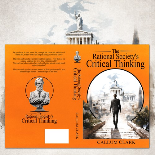 A classical yet modern book cover for philosophy/critical thinking Design by Rafido