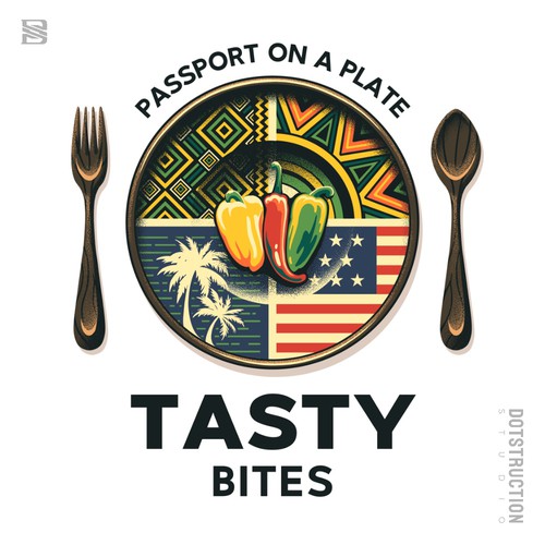 Design a Bold, Soulful Logo for Tasty Bites – Caribbean Meets Southern Comfort Design by Dotstruction Studio