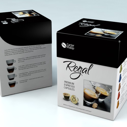 Download Design an espresso coffee box package. Modern ...