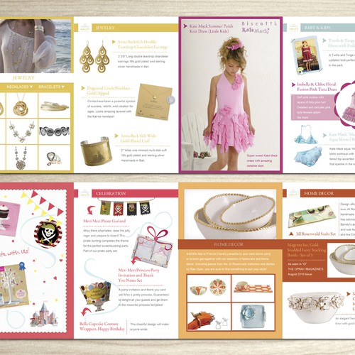 Create New Brochure for Emily's Collection: An Online Unique and Luxury Gift Boutique  Réalisé par itsdobi