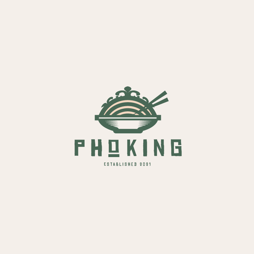 I am looking for logo Pho King for my Restaueant, pho is name of noodle very popular in Veitnam. Design by -NLDesign-