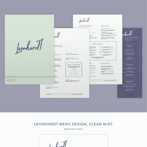 Menú propuesta en el concurso por haleykoch