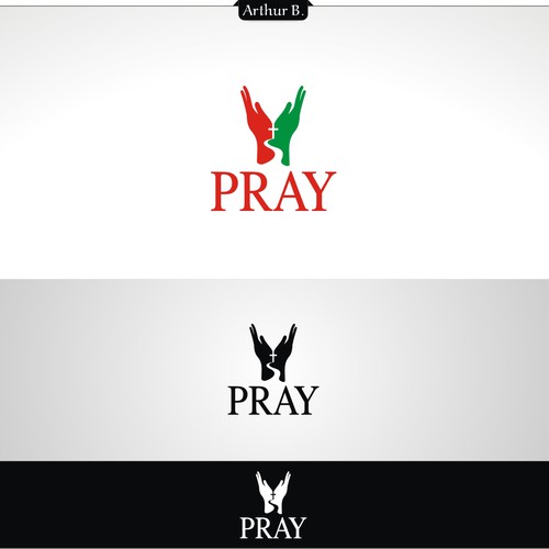 Create a classy prayer logo for a mobile app in the Catholic community ...