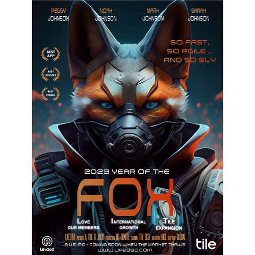 Life360 2023 Year of the Fox Poster Design by Asiel ..