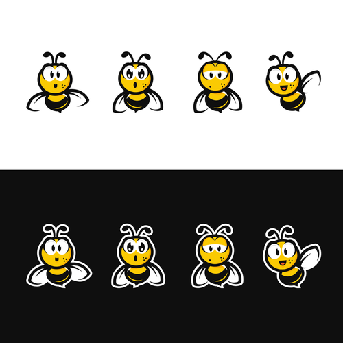 Bumble bee mascot for a Silicon Valley firm's internal employee engagement Design by Cuba Staniszewski