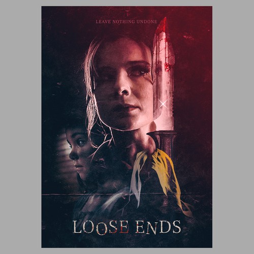 LOOSE ENDS horror movie poster Diseño de Ryasik Design