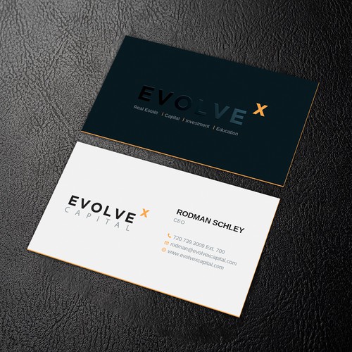 Design a Powerful Business Card to Bring EvolveX Capital to Life! Diseño de Rakibh