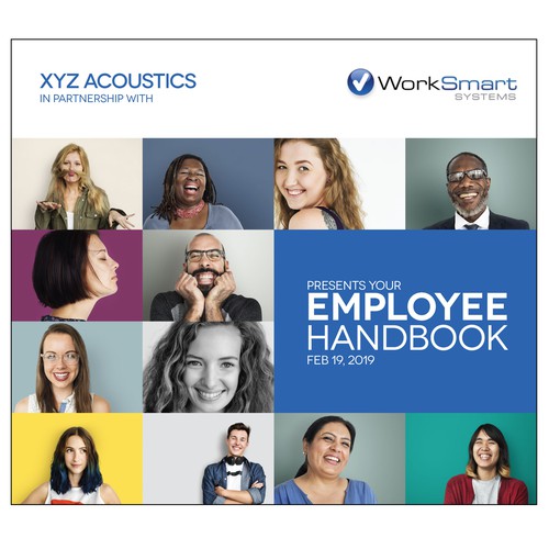 Design a new look for employee handbook - cover page/header/new font Design by TheVisualStoryteller