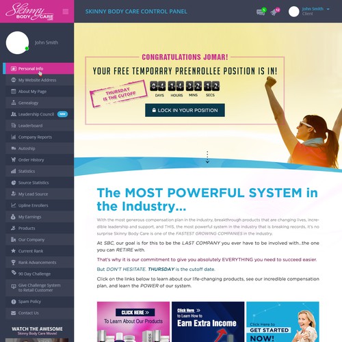 *** GUARANTEED PRIZE *** - New Website Template for MLM Company - NEW! Design by Jasmin_A