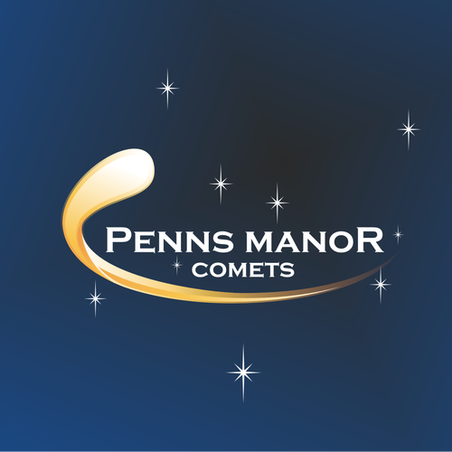 Create a Brand Logo for the 'Penns Manor Comets' with Comet logo! Diseño de Chua_PARK