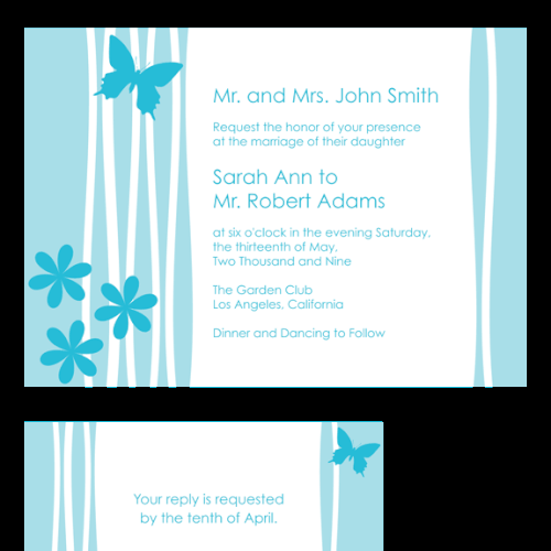 Letterpress Wedding Invitations Design by juliejuliejulie