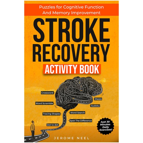 Stroke recovery activity book: Puzzles for cognitive function and memory improvement Réalisé par Imttoo