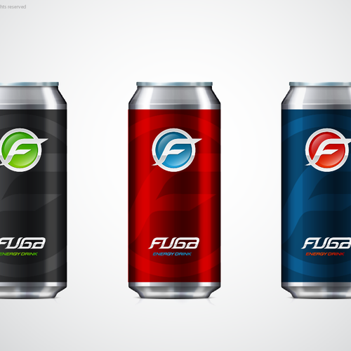 Create the next product label for Fuga Energy Drink Réalisé par magico