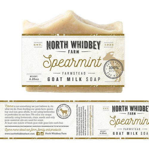 Create a striking soap label for our natural soap company with more work in the future Design von Mj.vass