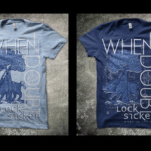 Create the next t-shirt design for Lock Sicker Réalisé par Arkeo