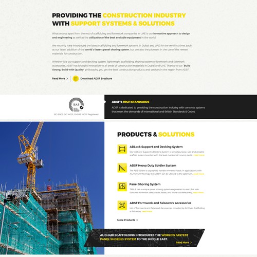 Construction Company Website Design Design réalisé par teardrops285