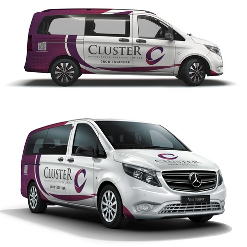 Minimal Car Wrap Design for Mercedes vito(Urgent) Design by Priyo