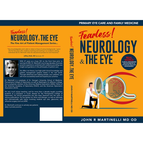 Medical Cover about Neurology & The Eye/Vision in a bold yet engaging style for a new educational series for physicians. Design by Aaniyah.ahmed