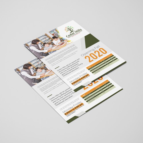 Preschool Flyer Design by idea@Dotcom