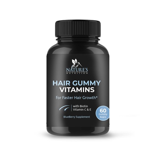 Nature's Nutrition needs a Gummy Vitamins black label Design by bilyanas