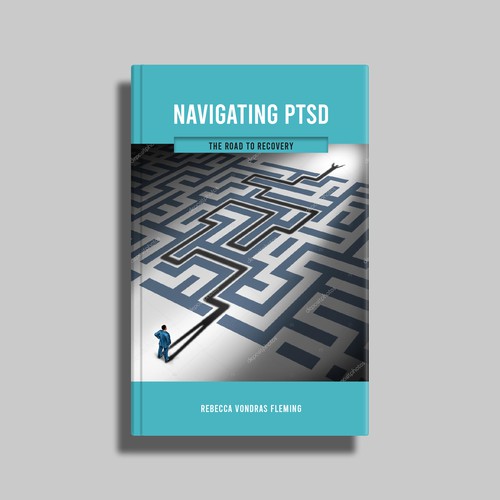 Design a book cover to grab attention for Navigating PTSD: The Road to Recovery Design por Redworks