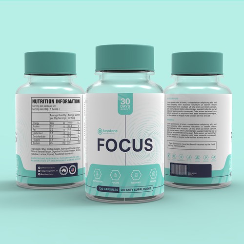 Label for a new supplement brand Design von Muhiuddin99