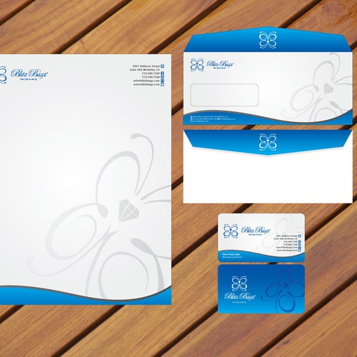 stationery for Blitz Bagz Réalisé par Concept Factory