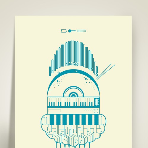 ADMDesign Studioさんの99designs community contest: create a Daft Punk concert posterデザイン