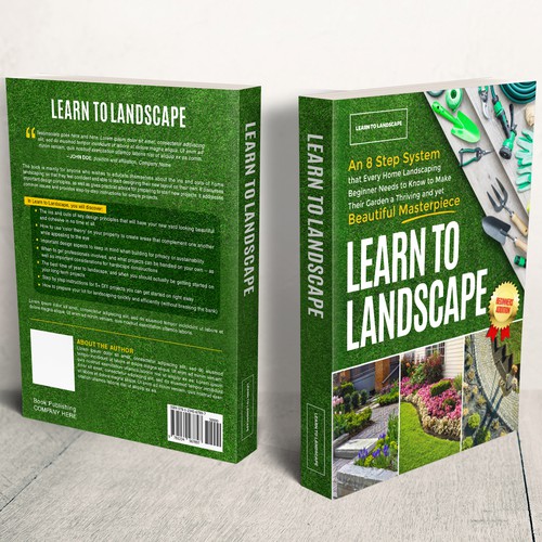 LOOKING FOR A UNIQUE AND BEAUTIFUL BOOK COVER DESIGN FOR A HOME LANDSCAPING BOOK Design by iDea Signs