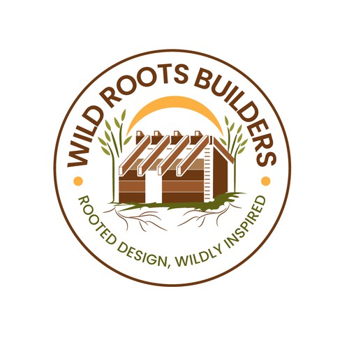 Logo for Wild Roots Builders – Eco-Friendly, Whimsical Outdoor Spaces Design by websmartusa