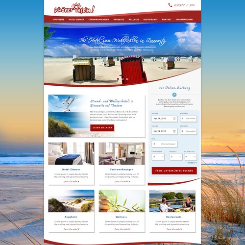 Web page design contest entry by Kris18