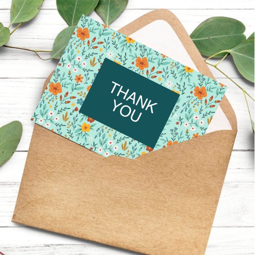 Thank you card design Réalisé par fitriandhita