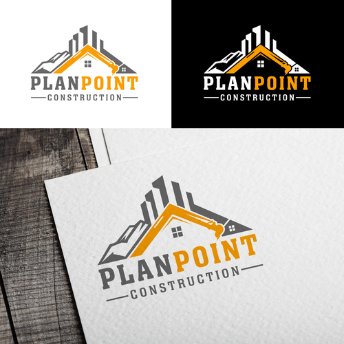 PlanPoint Construction Logo Needs A Remodel Design by Blue Day™