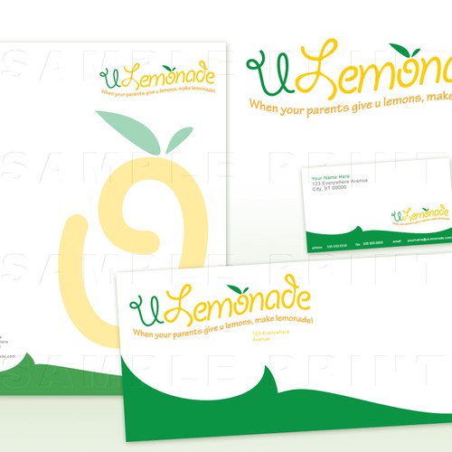 Logo, Stationary, and Website Design for ULEMONADE.COM Design por skywavelab