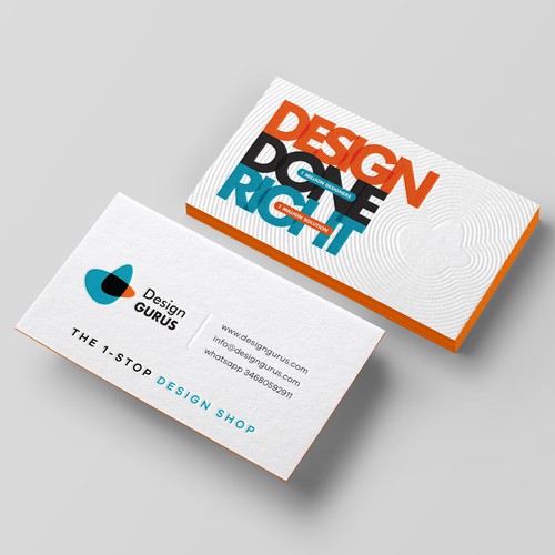 Business Card for DesignGurus.com Design by Birendra Chandra Das